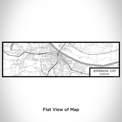 Flat View of Map Custom Jefferson City Missouri Map Enamel Mug in Classic