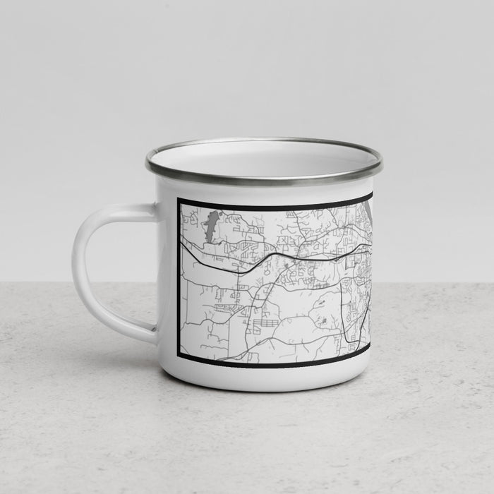 Left View Custom Jefferson City Missouri Map Enamel Mug in Classic