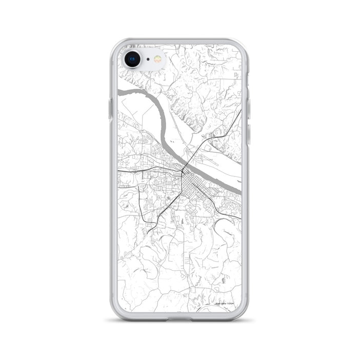 Custom iPhone SE Jefferson City Missouri Map Phone Case in Classic
