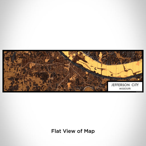 Flat View of Map Custom Jefferson City Missouri Map Enamel Mug in Ember