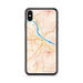 Custom iPhone XS Max Jefferson City Missouri Map Phone Case in Watercolor