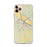 Custom iPhone 11 Pro Max Jefferson City Missouri Map Phone Case in Woodblock