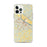 Custom iPhone 12 Pro Max Jefferson City Missouri Map Phone Case in Woodblock