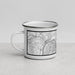 Left View Custom Jeffersonville Indiana Map Enamel Mug in Classic