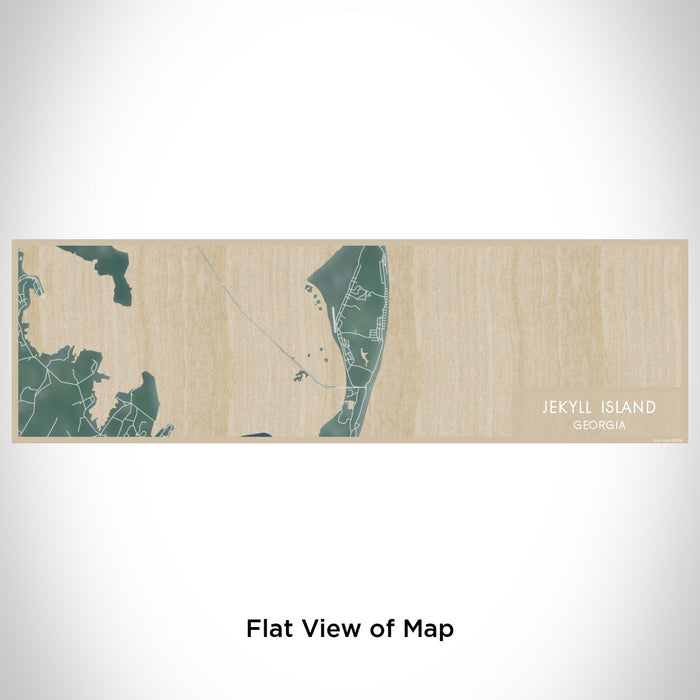 Flat View of Map Custom Jekyll Island Georgia Map Enamel Mug in Afternoon