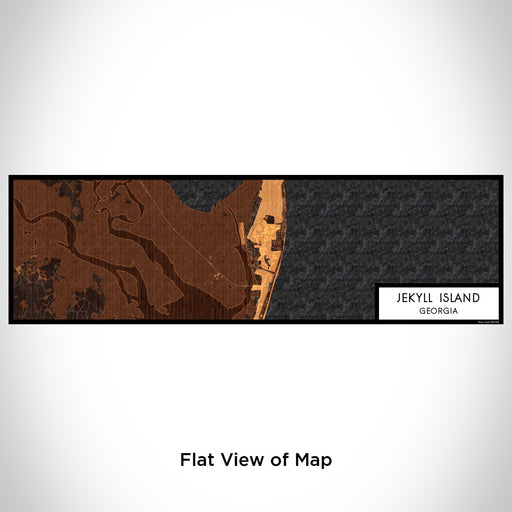 Flat View of Map Custom Jekyll Island Georgia Map Enamel Mug in Ember