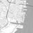 Jersey City New Jersey Map Print in Classic Style Zoomed In Close Up Showing Details