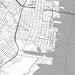 Jersey City New Jersey Map Print in Classic Style Zoomed In Close Up Showing Details