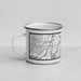 Left View Custom Jersey City New Jersey Map Enamel Mug in Classic