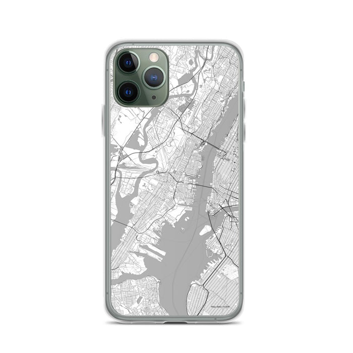 Custom Jersey City New Jersey Map Phone Case in Classic