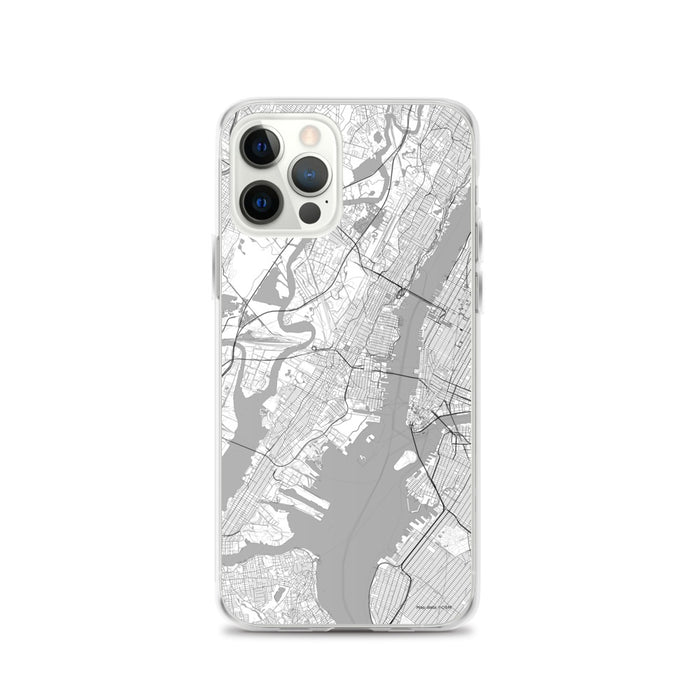 Custom Jersey City New Jersey Map iPhone 12 Pro Phone Case in Classic
