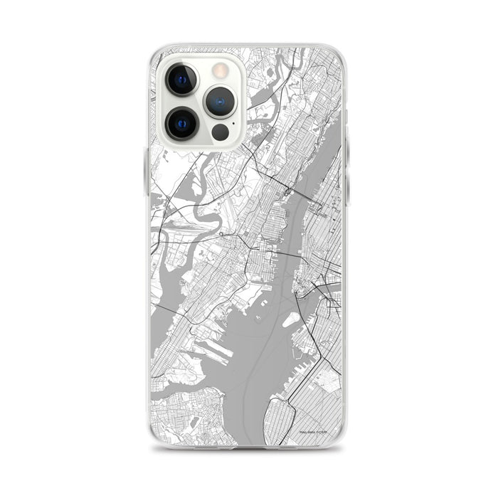Custom Jersey City New Jersey Map iPhone 12 Pro Max Phone Case in Classic
