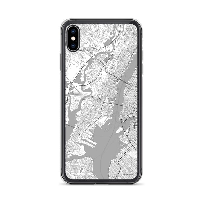 Custom Jersey City New Jersey Map Phone Case in Classic