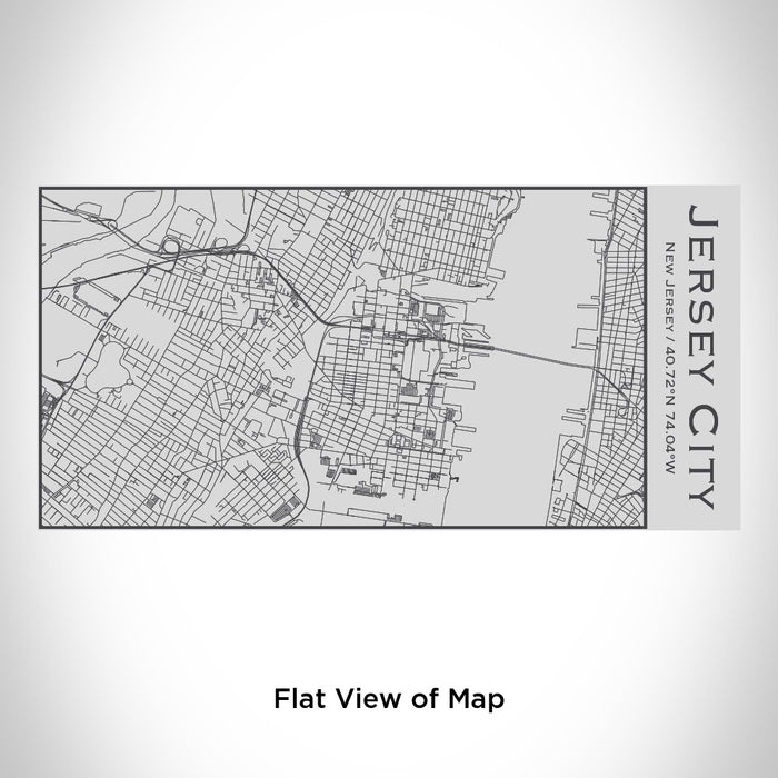 Rendered View of Jersey City New Jersey Map Engraving on 17oz Stainless Steel Insulated Cola Bottle