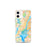 Custom Jersey City New Jersey Map iPhone 12 mini Phone Case in Watercolor