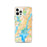 Custom Jersey City New Jersey Map iPhone 12 Pro Phone Case in Watercolor