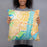 Person holding 18x18 Custom Jersey City New Jersey Map Throw Pillow in Watercolor