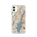 Custom Jersey City New Jersey Map Phone Case in Woodblock