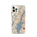 Custom Jersey City New Jersey Map iPhone 12 Pro Phone Case in Woodblock
