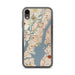 Custom Jersey City New Jersey Map Phone Case in Woodblock