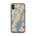 Custom Jersey City New Jersey Map Phone Case in Woodblock