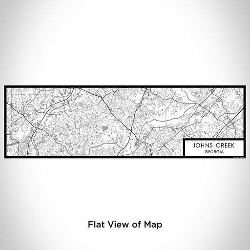 Flat View of Map Custom Johns Creek Georgia Map Enamel Mug in Classic