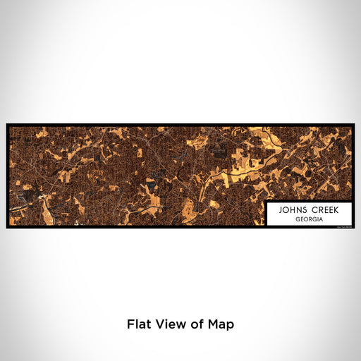 Flat View of Map Custom Johns Creek Georgia Map Enamel Mug in Ember