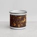 Front View Custom Johns Creek Georgia Map Enamel Mug in Ember