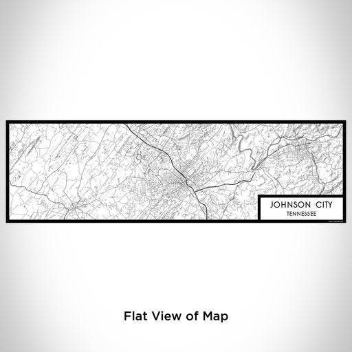 Flat View of Map Custom Johnson City Tennessee Map Enamel Mug in Classic