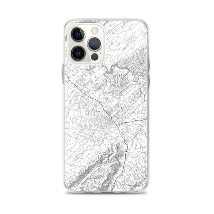 Custom Johnson City Tennessee Map iPhone 12 Pro Max Phone Case in Classic