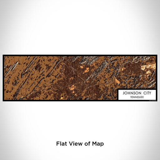 Flat View of Map Custom Johnson City Tennessee Map Enamel Mug in Ember
