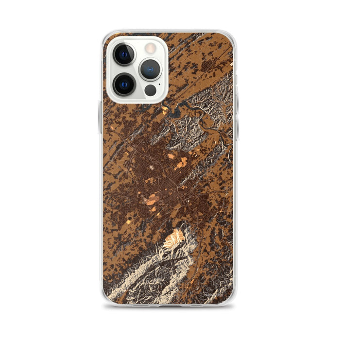 Custom Johnson City Tennessee Map iPhone 12 Pro Max Phone Case in Ember