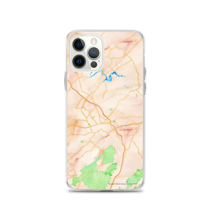 Custom Johnson City Tennessee Map iPhone 12 Pro Phone Case in Watercolor