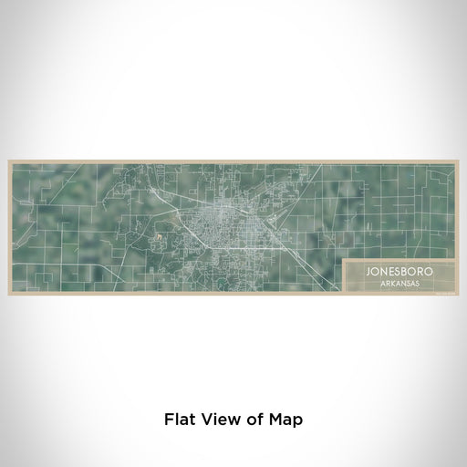 Flat View of Map Custom Jonesboro Arkansas Map Enamel Mug in Afternoon