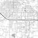 Jonesboro Arkansas Map Print in Classic Style Zoomed In Close Up Showing Details