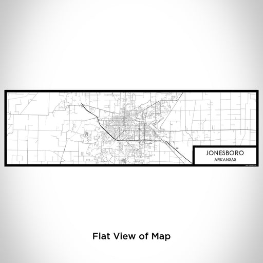 Flat View of Map Custom Jonesboro Arkansas Map Enamel Mug in Classic