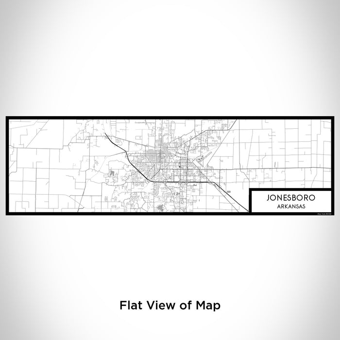 Flat View of Map Custom Jonesboro Arkansas Map Enamel Mug in Classic