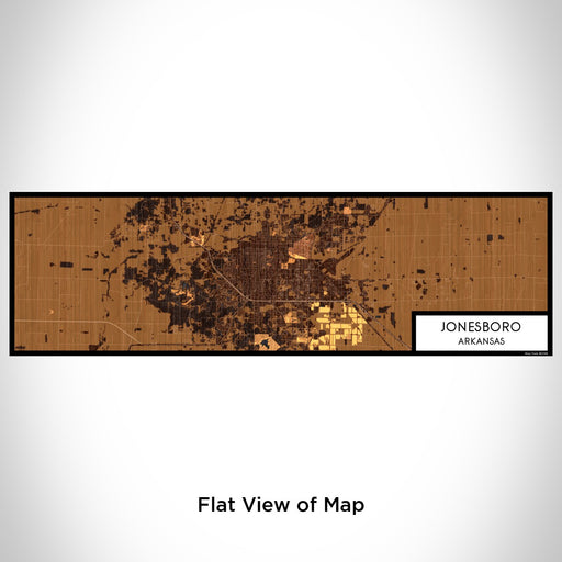 Flat View of Map Custom Jonesboro Arkansas Map Enamel Mug in Ember