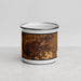 Front View Custom Jonesboro Arkansas Map Enamel Mug in Ember