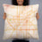 Person holding 22x22 Custom Jonesboro Arkansas Map Throw Pillow in Watercolor