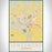 Jonesboro Arkansas Map Print Portrait Orientation in Woodblock Style With Shaded Background