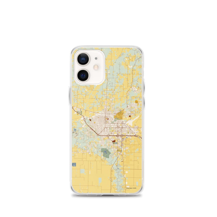 Custom Jonesboro Arkansas Map iPhone 12 mini Phone Case in Woodblock