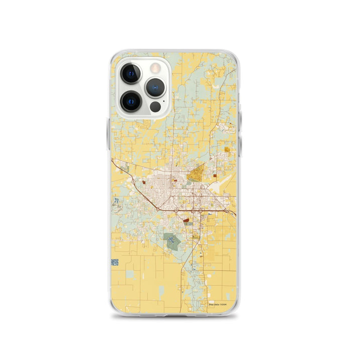 Custom Jonesboro Arkansas Map iPhone 12 Pro Phone Case in Woodblock