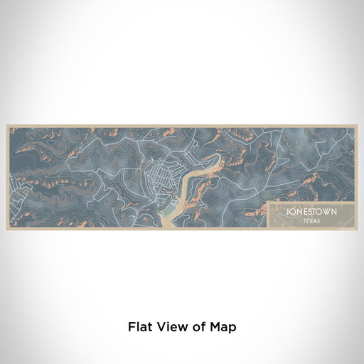 Flat View of Map Custom Jonestown Texas Map Enamel Mug in Afternoon
