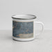 Right View Custom Jonestown Texas Map Enamel Mug in Afternoon