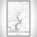 Jonestown Texas Map Print Portrait Orientation in Classic Style With Shaded Background