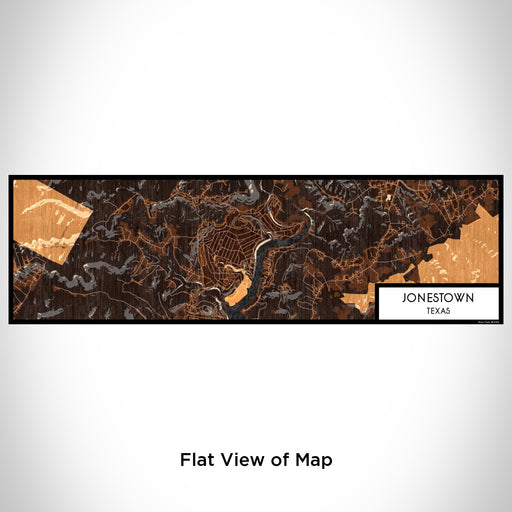 Flat View of Map Custom Jonestown Texas Map Enamel Mug in Ember