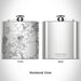 Rendered View of Jonestown Texas Map Engraving on 6oz Stainless Steel Flask