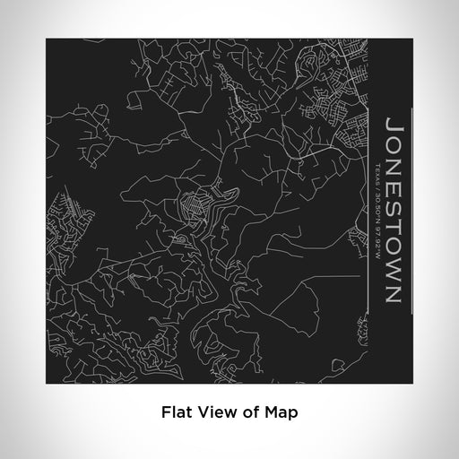 Rendered View of Jonestown Texas Map Engraving on 17oz Stainless Steel Insulated Tumbler in Black