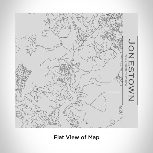 Rendered View of Jonestown Texas Map Engraving on 17oz Stainless Steel Insulated Tumbler